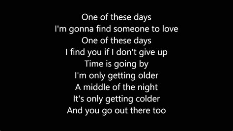 Olly Murs One Of These Days Lyrics Youtube