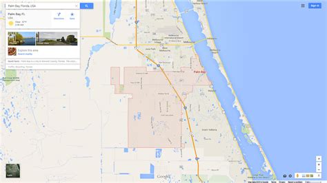 Palm Bay, Florida Map