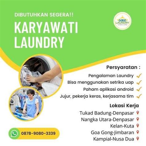 Lowongan Kerja Karyawan Laundry Redaksi Bali