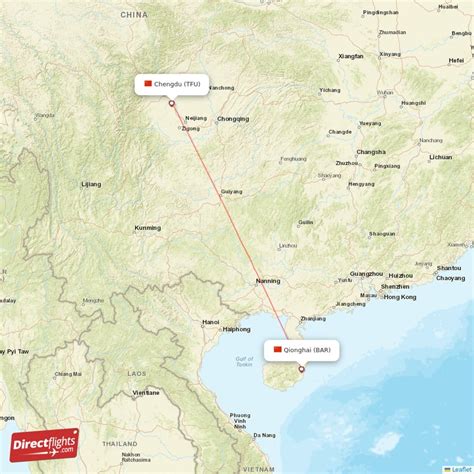 Direct Flights From Chengdu To Qionghai Tfu To Bar Non Stop