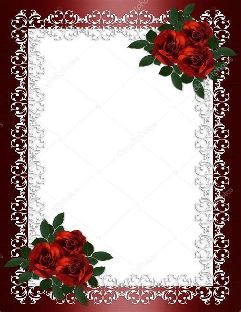 Rosas Marco Ornamental Rojo Borgo A Sat N Para Frontera Boda