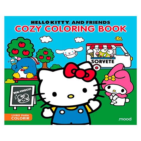 Hello Kitty And Friends Cozy Coloring Book - LIVRO COLORIR COZY COLORING BOOK HELLO KITTY AND FRIENDS 24PG.CIRANDA ...