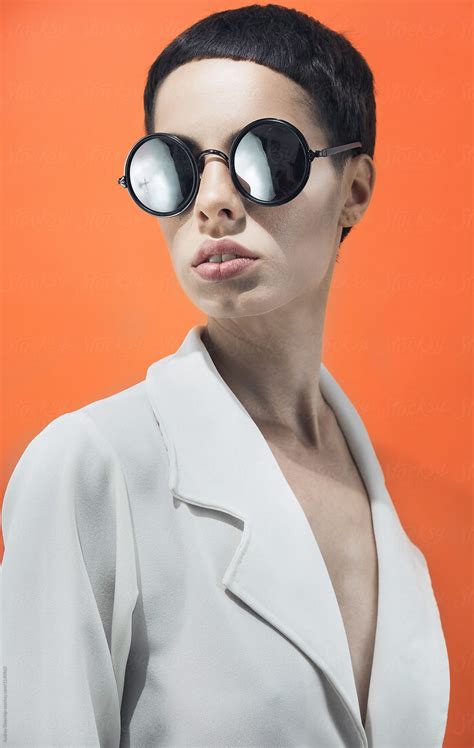 Fashion Conceptual Portrait Of Female With Sunglasses By Stocksy