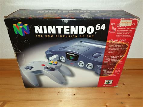 Nintendo 64n64 Console In Original Packaging Without Inlay Ebay