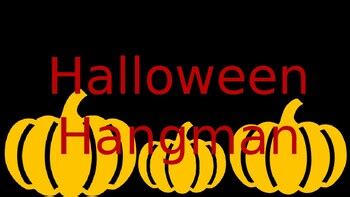 Halloween Hangman by Shannon Koerner | TPT