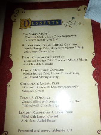 Be Our Guest Restaurant Menu - All You Need Infos