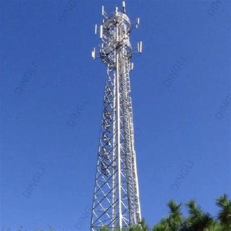 Telecommunication Communication Angular Steel Self Supporting Lattice Tower