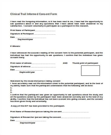 Free 45 Consent Forms In Pdf Ms Word Excel