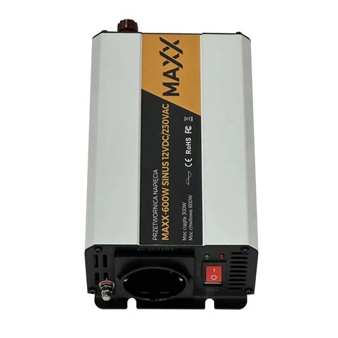 Przetwornica napięcia MAXX 600W Sinus 12VDC 230VAC 300W 600W