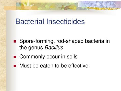 Ppt Biorational Insecticides In The Landscape And Options For Turf