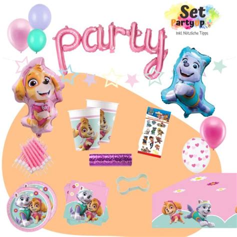 Paw Patrol Everest Und Skye Party Deko Set Bundle PartyUp