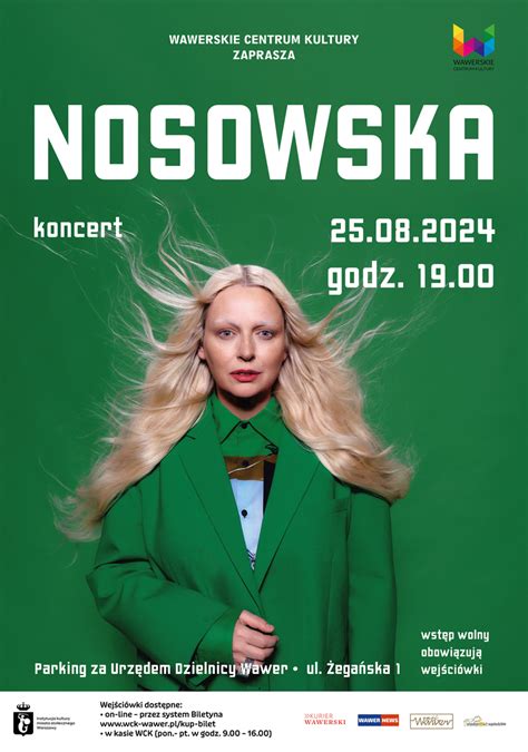 Nosowska Koncert Na Po Egnanie Wakacji Bilety Online