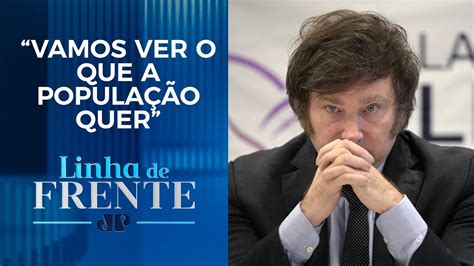 Milei fará plebiscito se Congresso Argentino rejeitar medidas