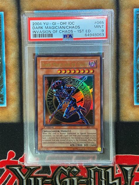 Yugioh Dark Magician Of Chaos Ioc Ultra Rare Psa Mint Values Mavin