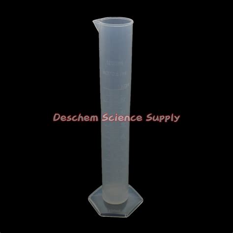 100mL Lab Polypropylene Measuring Cylinder PP Plastic Labware In