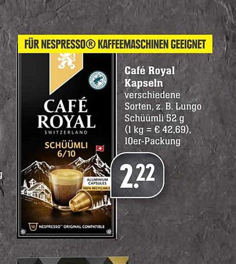 Caf Royal Kapseln Angebot Bei Scheck In Center Prospekte De