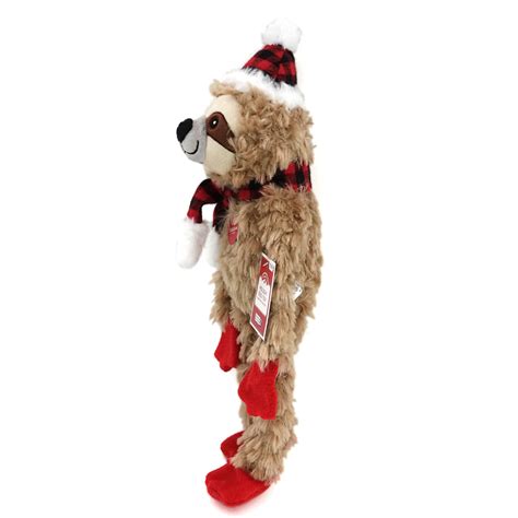 Holiday Time Dog Toy Brown Sloth