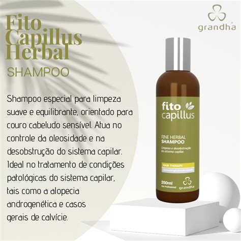 Grandha Fito Capillus Fine Herbal Shampoo 250ml Fitoterapia