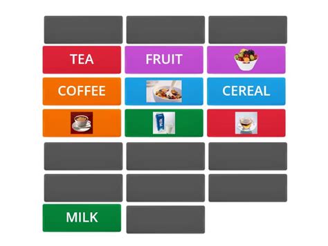 Memo Test Food Matching Pairs