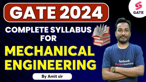 Gate 2024 Syllabus Mechanical Engineering Gate 2024 Mechanical