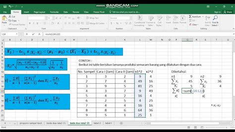 22 Pendugaan Interval Beda Dua Rata Rata Sampel Kecil YouTube