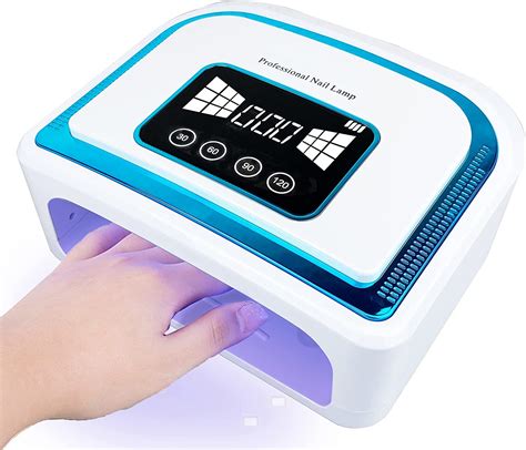 72w Rechargeable Led Nail Light Portable Gel Uv Led Nail Lamp With 4 Timer Setting Sensor And