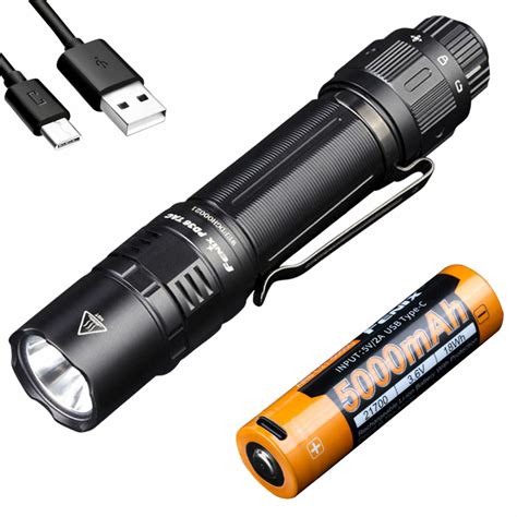 Fenix Pd Tac Lumen Tactical Flashlight With Usb C Rechargeable