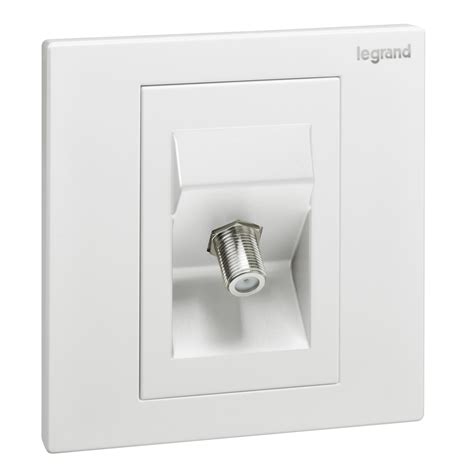 galion  gang  type tv socket outlet white
