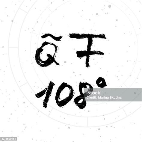 Vector Handdrawn Brush Ink Illustration Of Tridecile Astrological Sign With Natal Chart Stock