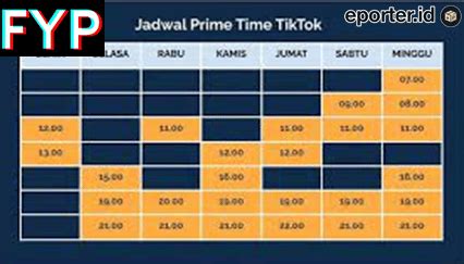 Jadwal Fyp Tiktok Waktu Terbaik Untuk Update Konten