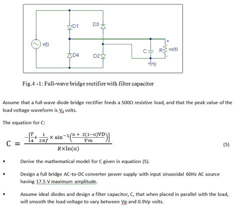 Diode Bridge Rectifier Calculator Marylandlasopa