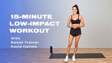 15 Minute Low Impact Workout With Kayla Itsines YouTube