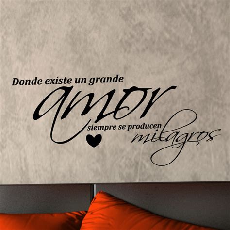 Vinilos Con Frases Pegatina De Parede Grande Amor Ambiance Sticker