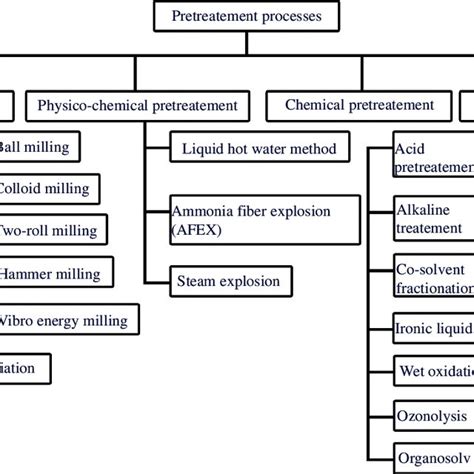 Classifications Of Different Pretreatment Methodologies To Reduce The