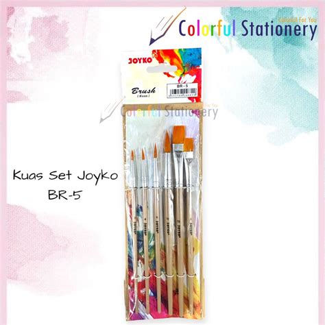 Jual Kuas Set Kuas Lukis Joyko BR 5 Set Shopee Indonesia