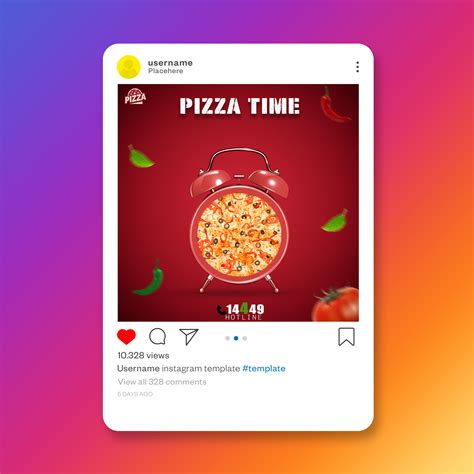 Pizza Social Media Designun Official On Behance