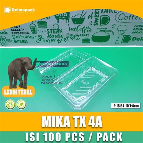 Jual Mika Plastik A Mika Kue Makanan Jajanan Tx A Foodsafe