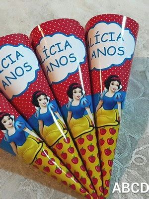 Cone Para Guloseimas Branca De Neve Compre Produtos Personalizados No