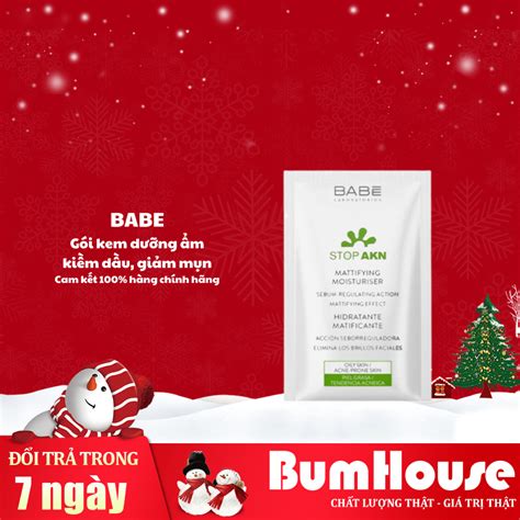 Lẻ Gói sample ml GÓI Kem Dưỡng Kiềm Dầu Giảm Mụn BABE Stop AKN
