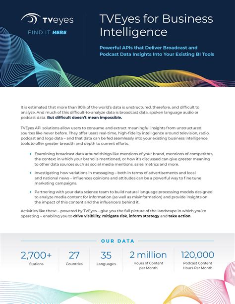 TVEyes for Business Intelligence - TVEyes - Search Broadcast Television