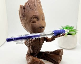 Baby Groot Pencil Pen Holder D Printed Etsy