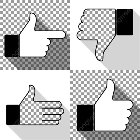 Thumbs Up Like Vector Hd Images Like Icon Set Thumb Up Customer Red