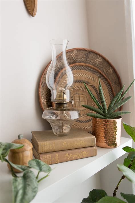 Chimney Oil Lamp - Vintage Glass Lantern with Wick - Retro Lighting ...