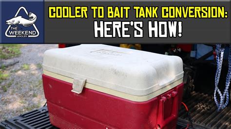 DIY Portable Bait Tank Livewell How To Build From A Cooler YouTube