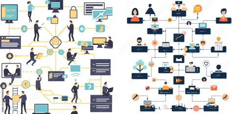 Business hierarchy structure, diagram and flowchart organizational ...