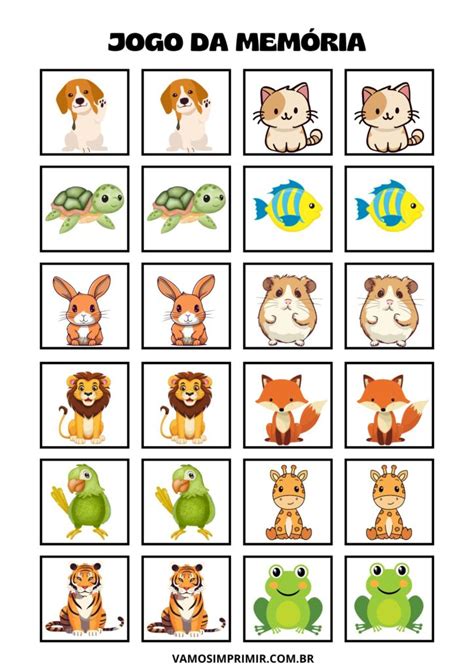 Jogos Cognitivos Para Imprimir - 19 Jogos para imprimir – Vamos Imprimir