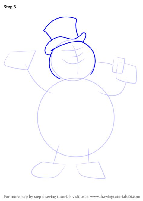 how to draw frosty the snowman