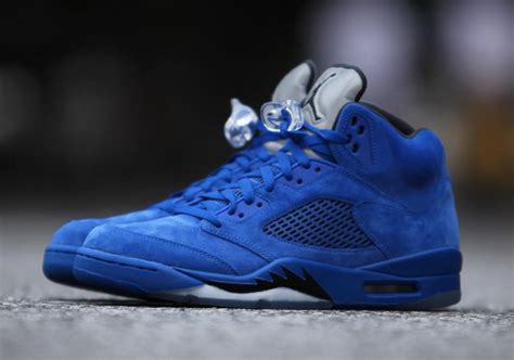 Air Jordan 5 Blue Suede 136027-401 Release Date - Sneaker Bar Detroit