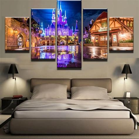 Disney After Hours 3 Hq 5 Piece Art Canvas Print Disney Wall Art