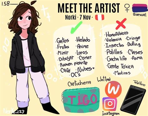 Mis Dibujos 2 Meet The Artist Wattpad